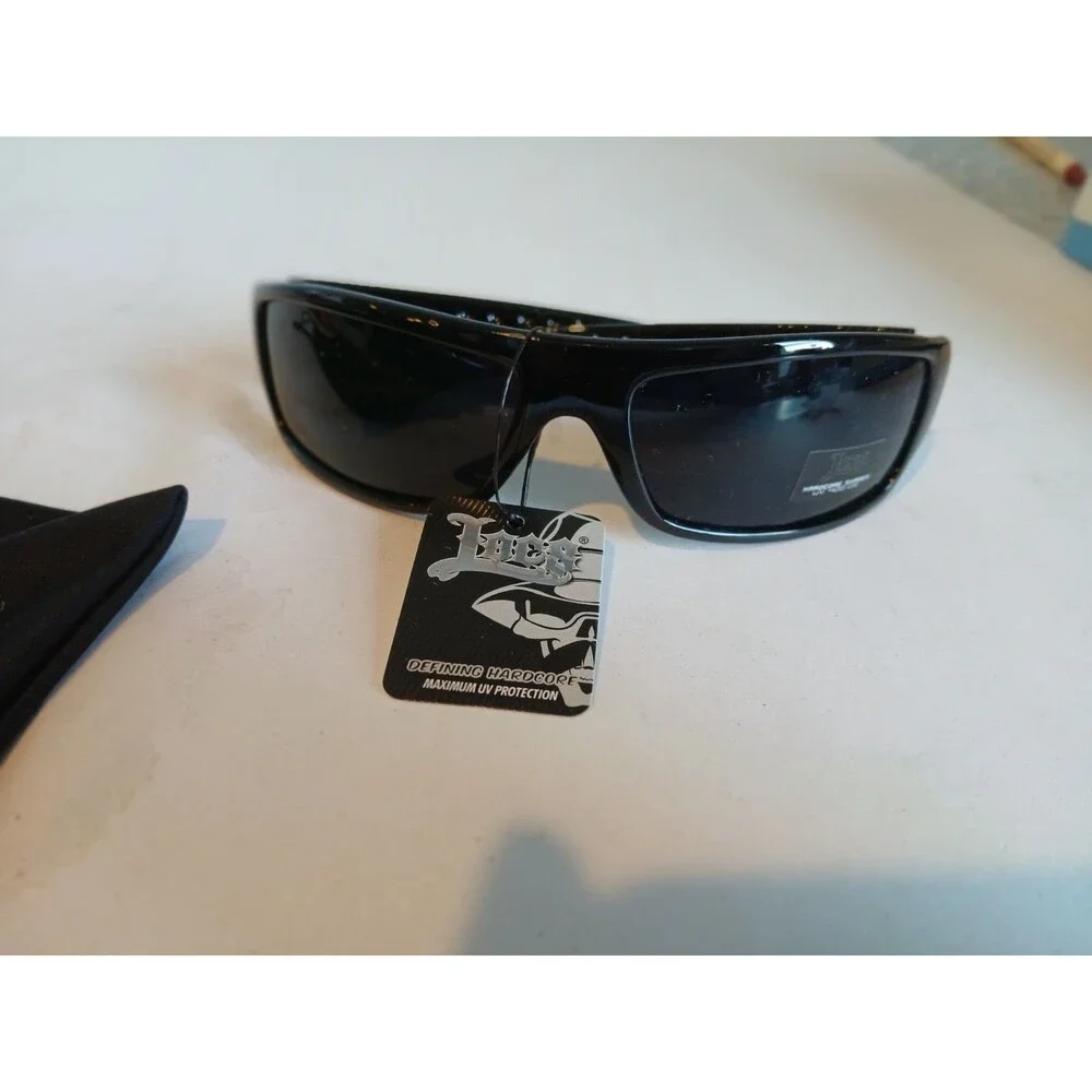LOCS  OG Gangster  BLACK Sunglasses Biker Shades Hardcore